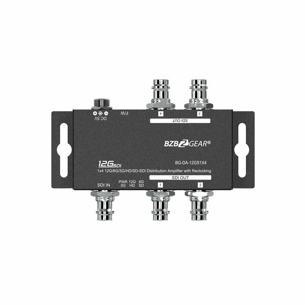 Bzbgear 4K UHD 12G-SDI 1x4 Splitter/Distribution Amplifier BG-DA-12GS1X4